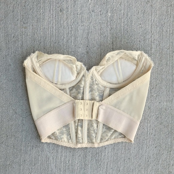 vintage cream lace corset - Picture 4 of 5